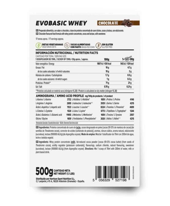EVOBASIC WHEY PROTEIN EVOBASIC WHEY PROTEIN - Imagen 2